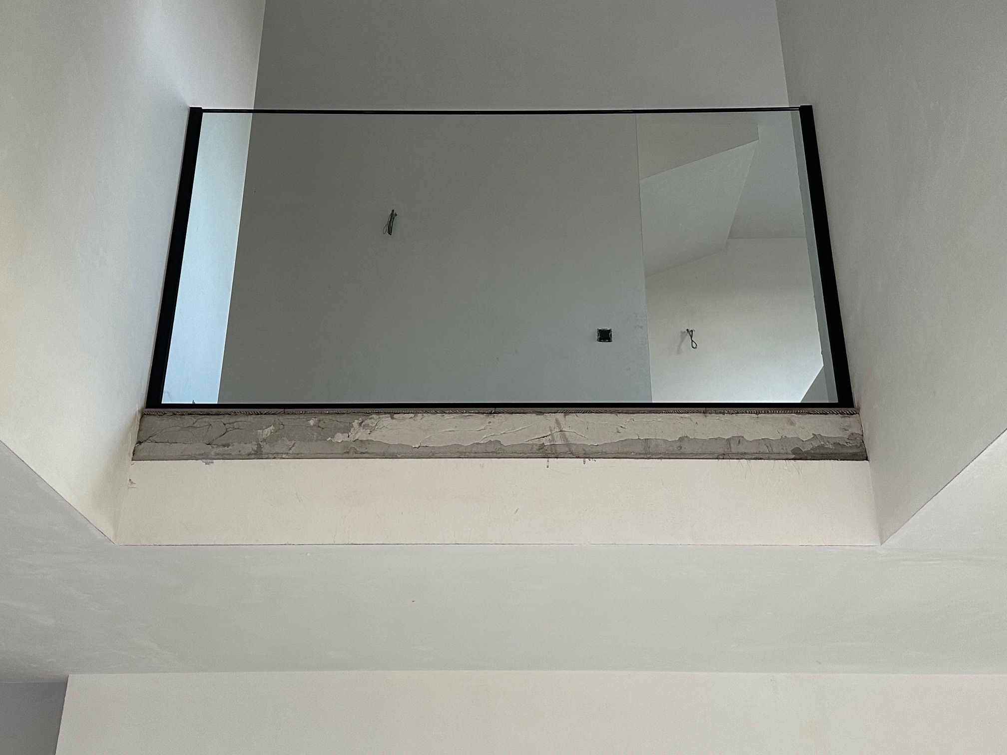 Glazen balustrade op overloop - detail 3, Tildonk